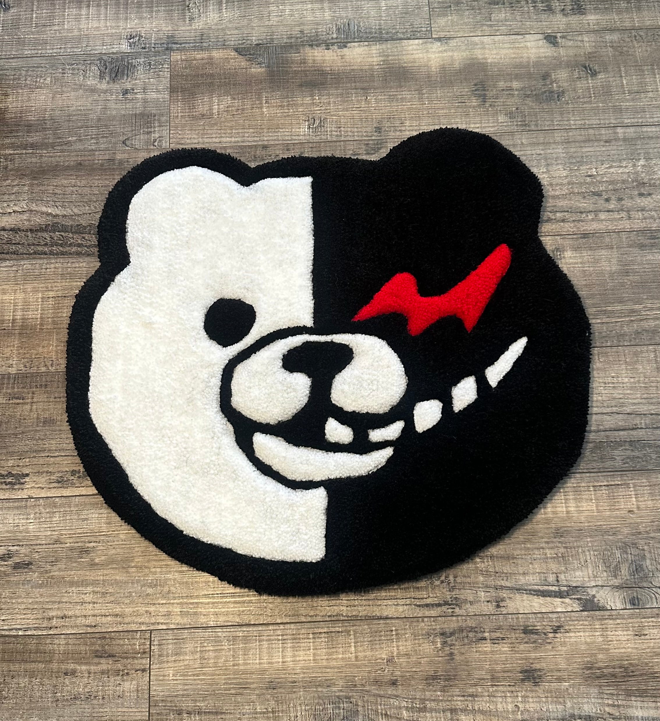 Small Monokuma Rug (1.5ft x 1.5ft)